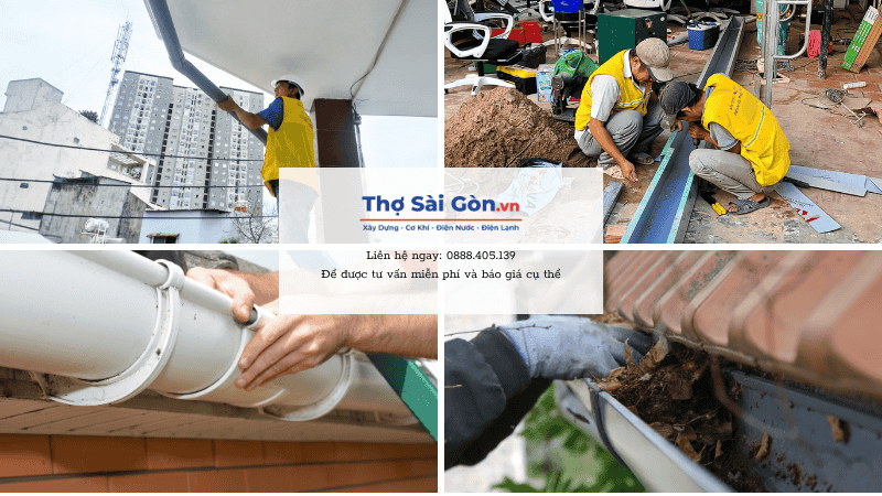 Thợ sửa máng xối quận Tân Phú nhanh chóng, có bảo hành 2 Quy trình sửa máng xối chuyên nghiệp tại quận Tân Phú