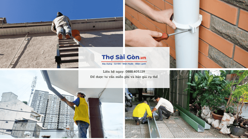 Quy trình sửa máng xối tại Củ Chi của Thợ Sài Gòn