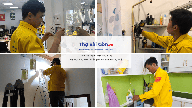 Các dịch vụ sửa chữa điện nước tại nhà của Thợ Sài Gòn