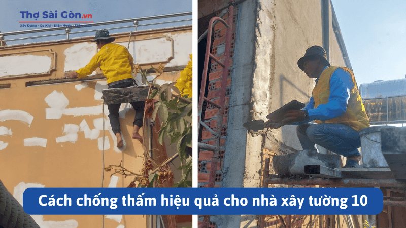 Cách chống thấm hiệu quả cho nhà xây tường 10