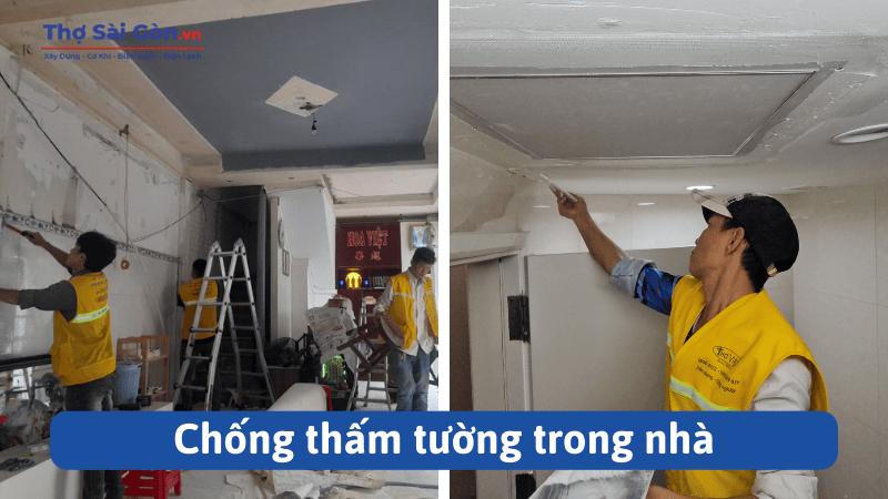 Cách chống thấm tường nhà cũ triệt để 100% 4 Chống thấm tường trong nhà