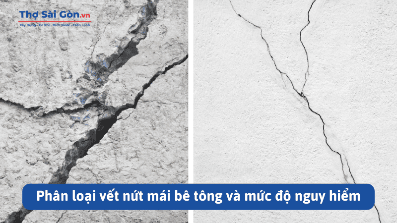 Cách xử lý mái bê tông bị nứt triệt để, tối ưu chi phí 2 Phân loại vết nứt mái bê tông