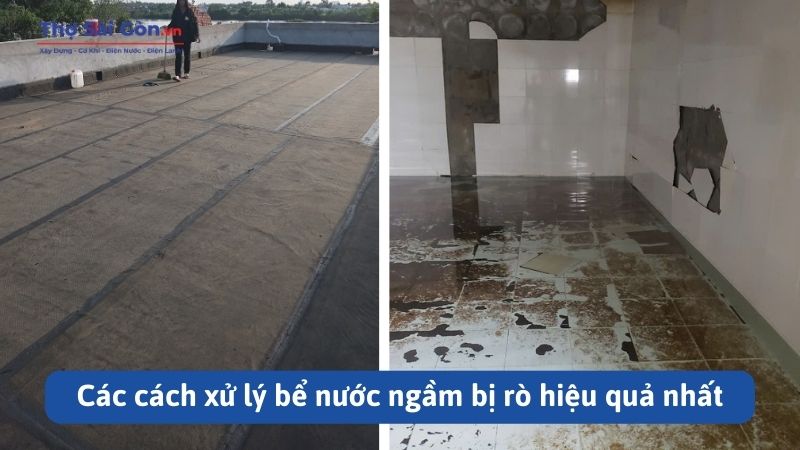Các cách xử lý bể nước ngầm bị rò hiệu quả nhất
