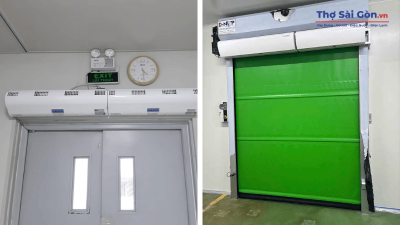 Các loại quạt chắn gió kho lạnh phổ biến