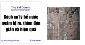 Cách xử lý bể nước ngầm bị rò