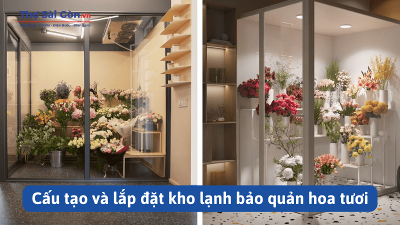 Cấu tạo và lắp đặt kho lạnh bảo quản hoa tươi