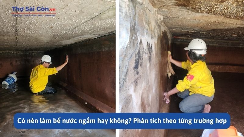 Có nên làm bể nước ngầm hay không?
