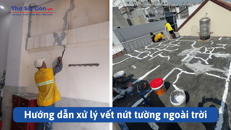 Hướng dẫn xử lý vết nứt tường ngoài trời hiệu quả và triệt để 1
