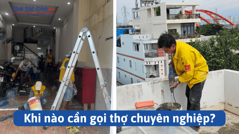Khi nào cần gọi thợ chuyên nghiệp?