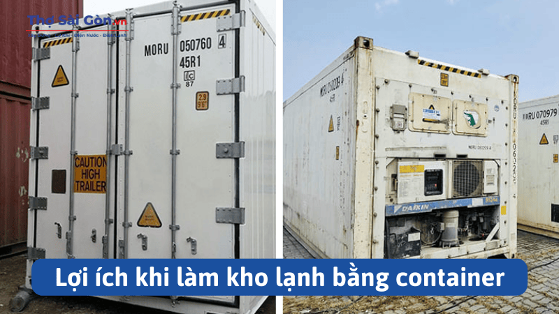 Lợi ích khi làm kho lạnh bằng container