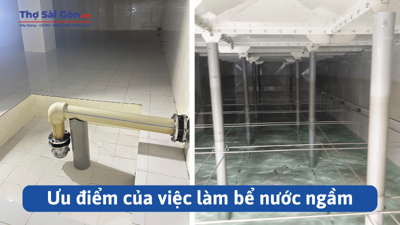 Ưu điểm của việc làm bể nước ngầm