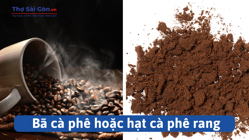 Cách khử mùi sơn cửa sắt nhanh chóng, hiệu quả và an toàn 6 Bã cà phê hoặc hạt cà phê rang