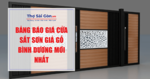 báo giá cửa sắt sơn giả gỗ Bình Dương