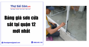 sơn cửa sắt tại quận 12