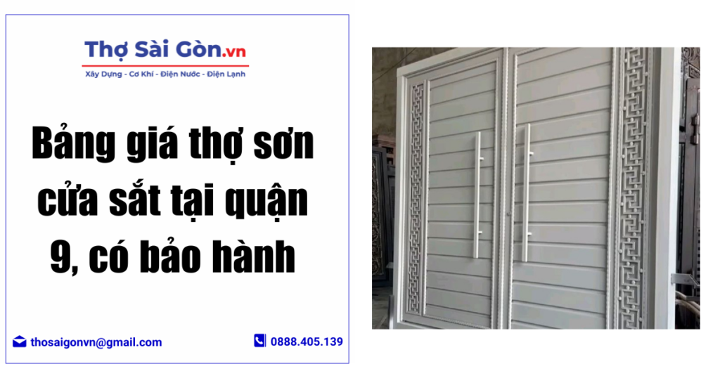 thợ sơn cửa sắt tại quận 9