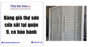 thợ sơn cửa sắt tại quận 9