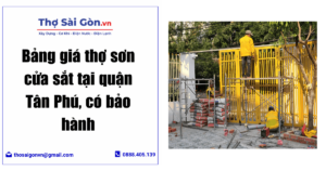 thợ sơn cửa sắt tại quận Tân Phú