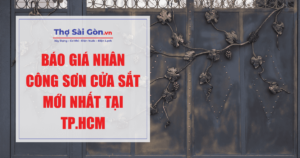 giá nhân công sơn cửa sắt