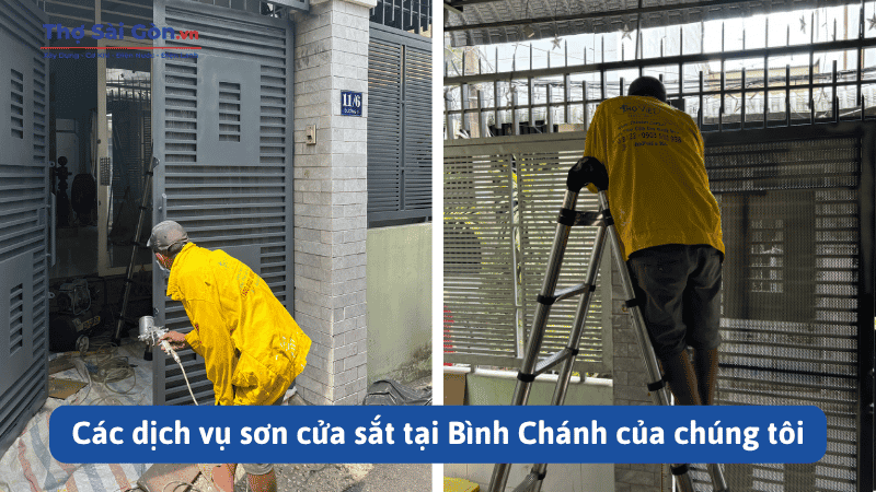 Các dịch vụ sơn cửa sắt tại Bình Chánh