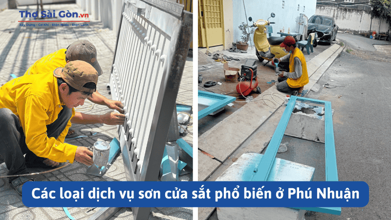 Các loại dịch vụ sơn cửa sắt phổ biến ở Phú Nhuận