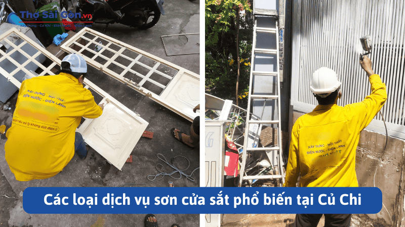 Dịch vụ sơn cửa sắt tại Củ Chi giá rẻ, chuyên nghiệp 4 Các loại dịch vụ sơn cửa sắt phổ biến tại Củ Chi