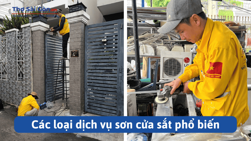 Các loại dịch vụ sơn cửa sắt phổ biến