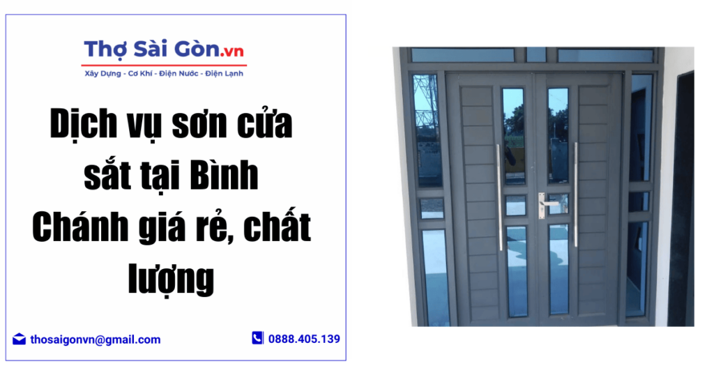 Dịch vụ sơn cửa sắt tại Bình Chánh giá rẻ, chất lượng 1 sơn cửa sắt tại Bình Chánh