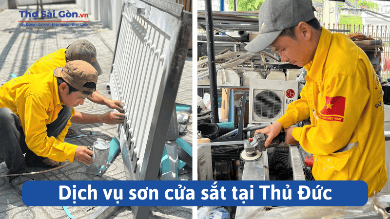 Dịch vụ sơn cửa sắt tại Thủ Đức
