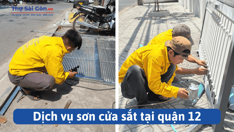 Bảng giá sơn cửa sắt tại quận 12 mới nhất 2 Dịch vụ sơn cửa sắt tại quận 12