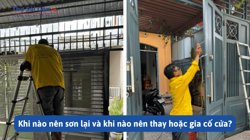 Bảng giá sơn cửa sắt tại quận 12 mới nhất 5 Khi nào nên sơn lại và khi nào nên thay hoặc gia cố cửa?