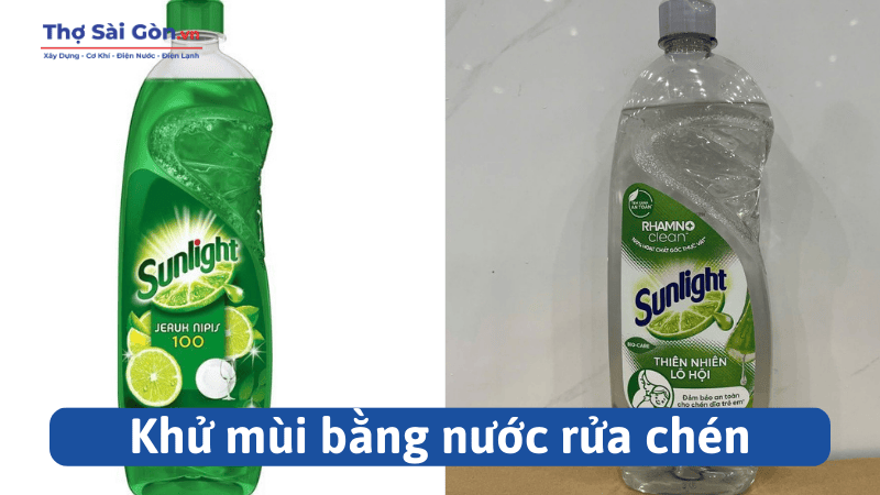 Cách khử mùi sơn cửa sắt nhanh chóng, hiệu quả và an toàn 4 Khử mùi bằng nước rửa chén