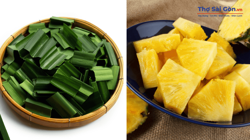 Cách khử mùi sơn cửa sắt nhanh chóng, hiệu quả và an toàn 8 Lá dứa hoặc quả dứa