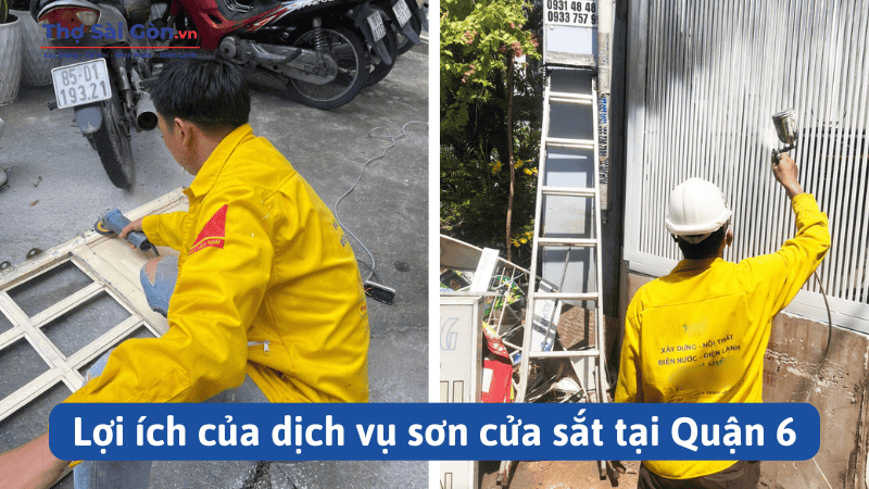 Lợi ích của dịch vụ sơn cửa sắt tại Quận 6