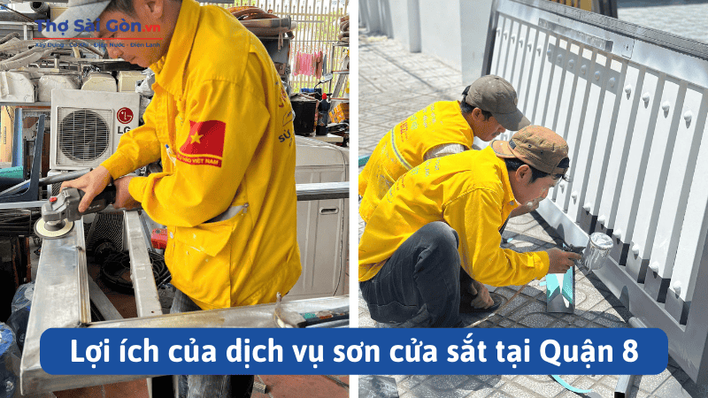Lợi ích của dịch vụ sơn cửa sắt tại Quận 8