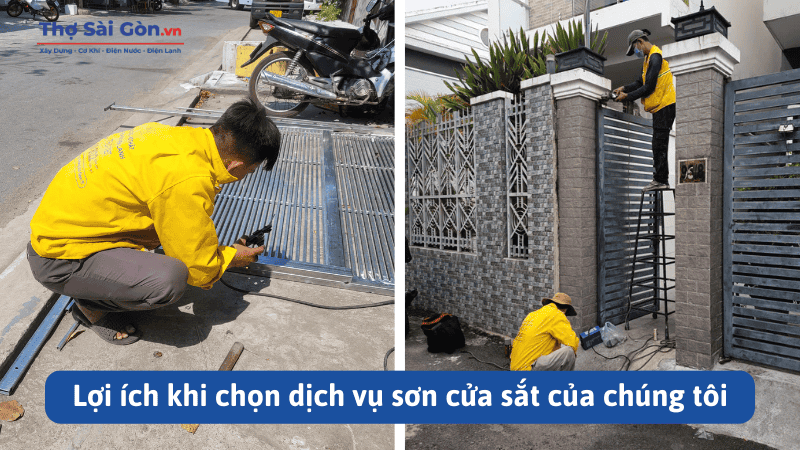 Lợi ích khi chọn dịch vụ sơn cửa sắt của chúng tôi