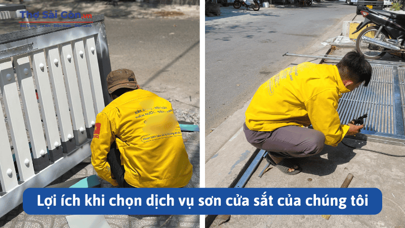 Thợ sơn cửa sắt tại Hóc Môn giá rẻ, uy tín 3 Lợi ích khi chọn dịch vụ sơn cửa sắt