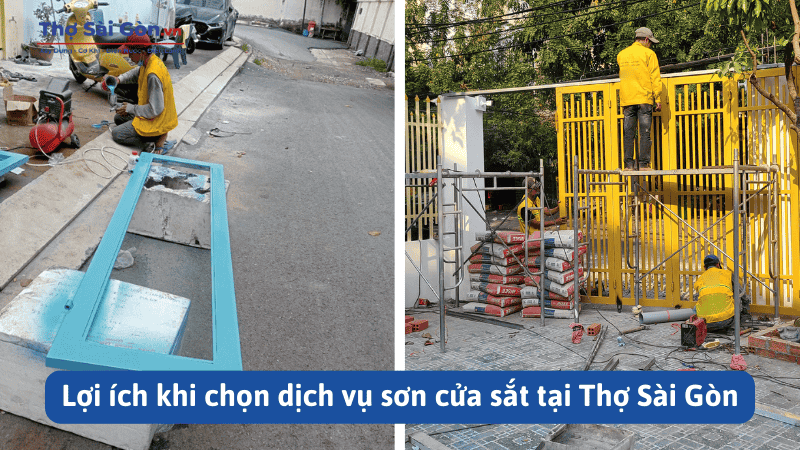 Báo giá nhân công sơn cửa sắt mới nhất tại TP.HCM 4 Lợi ích khi chọn dịch vụ sơn cửa sắt tại Thợ Sài Gòn