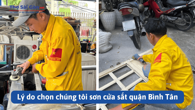 Lý do chọn chúng tôi sơn cửa sắt quận Bình Tân