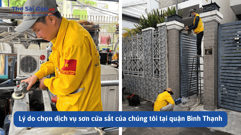 Thợ sơn cửa sắt tại quận Bình Thạnh uy tín, nhanh chóng 4 Lý do chọn dịch vụ sơn cửa sắt của chúng tôi tại quận Bình Thạnh