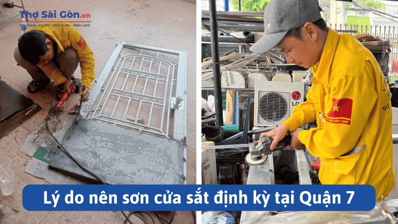Lý do nên sơn cửa sắt định kỳ tại Quận 7