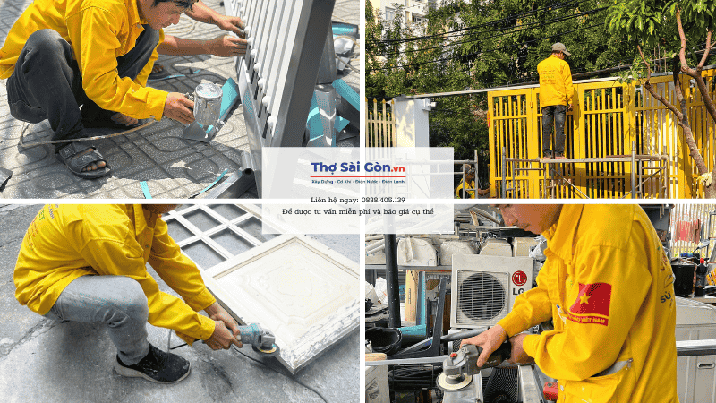 Quy trình sơn cửa sắt 