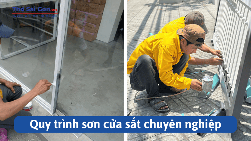 Quy trình sơn cửa sắt chuyên nghiệp