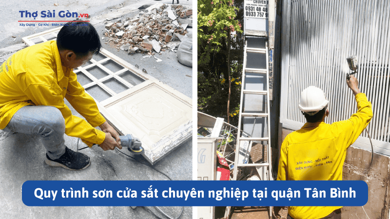 Quy trình sơn cửa sắt chuyên nghiệp tại quận Tân Bình