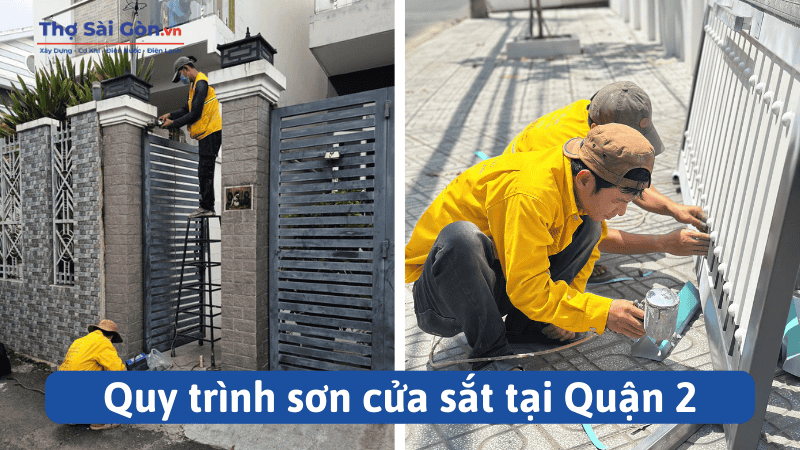 Quy trình sơn cửa sắt tại Quận 2