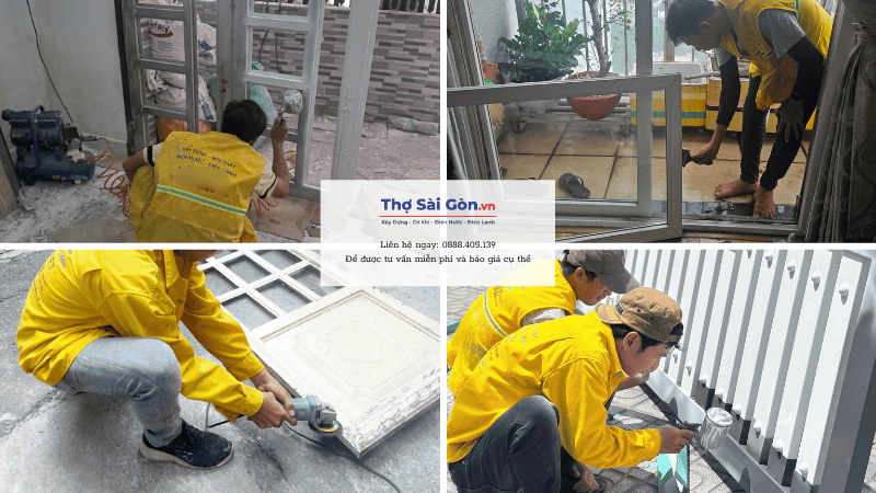 Quy trình sơn cửa sắt tại Quận 6