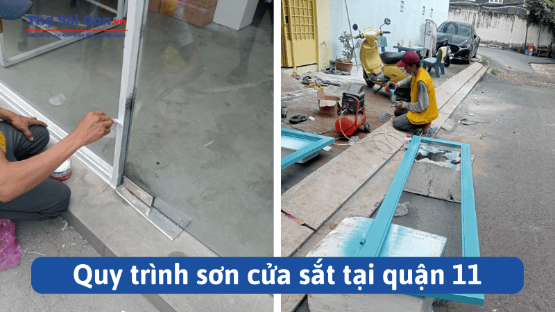 Quy trình sơn cửa sắt tại quận 11