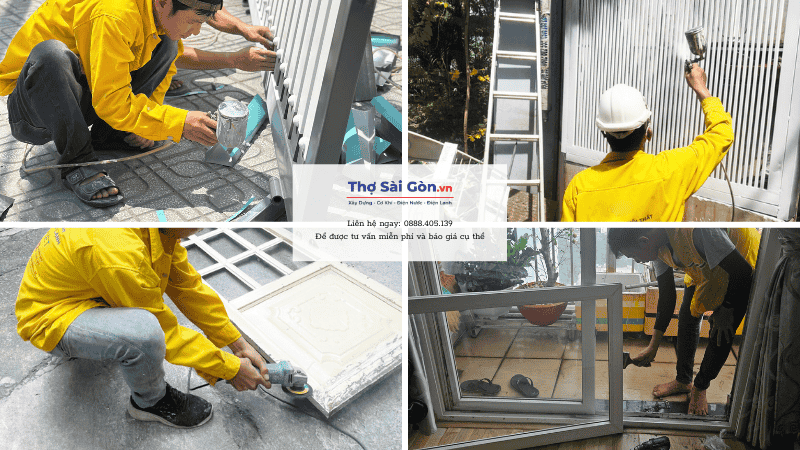 Quy trình thi công sơn cửa sắt tại Quận 8