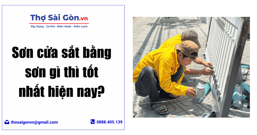 Sơn cửa sắt bằng sơn gì thì tốt nhất hiện nay? 1 Sơn cửa sắt bằng sơn gì