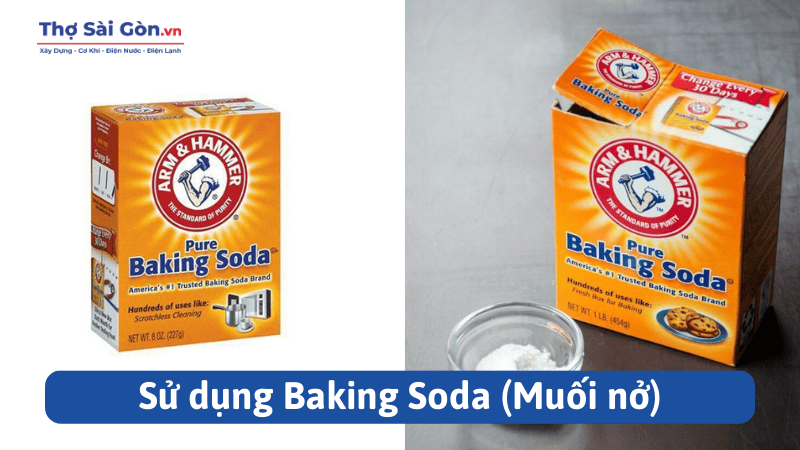 Cách khử mùi sơn cửa sắt nhanh chóng, hiệu quả và an toàn 2 Sử dụng Baking Soda (Muối nở)