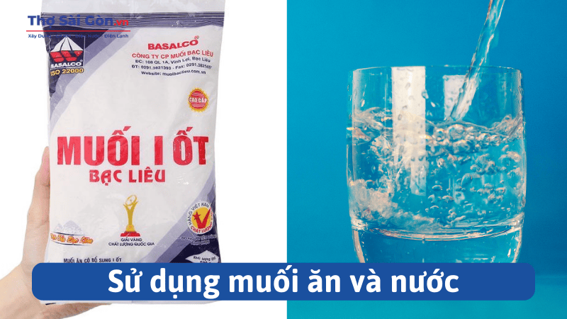 Cách khử mùi sơn cửa sắt nhanh chóng, hiệu quả và an toàn 5 Sử dụng muối ăn và nước